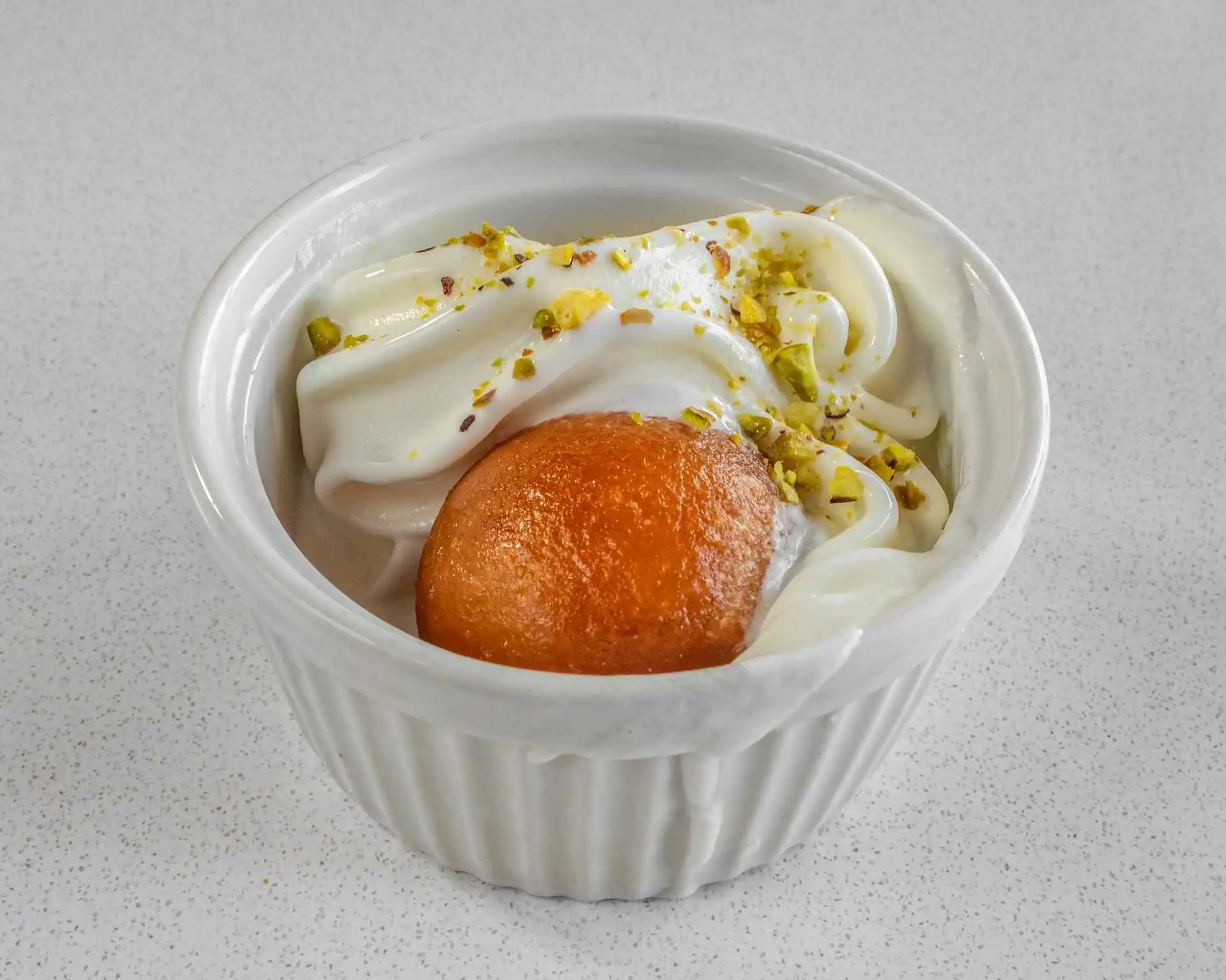 Indian desserts Gulab Jamun and Kheer at Chef's Indian Kitchen Medicine Hat