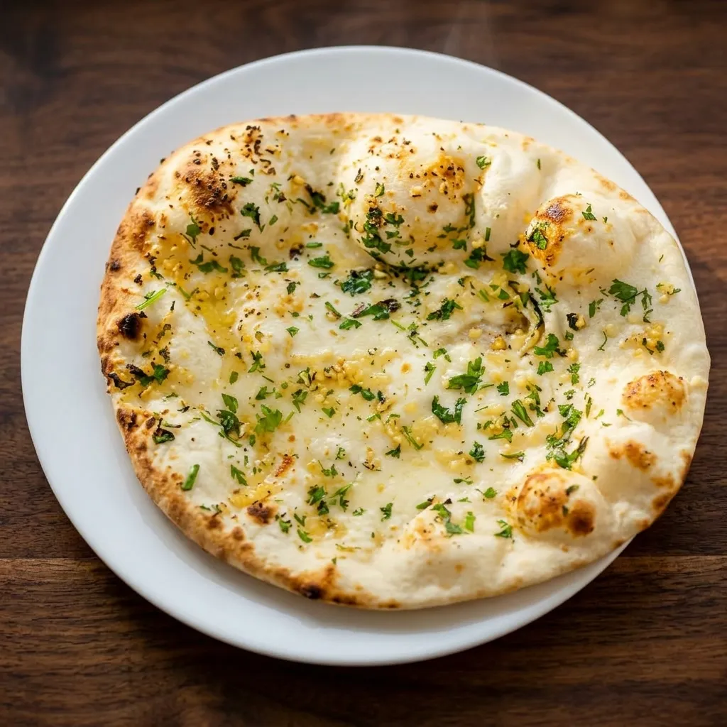 Garlic Naan and Butter Naan at Chef's Indian Kitchen in Medicine Hat, AB